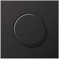 Лицевая панель Jung LS990 metal для светорегулятора поворотного алюминий темный  картинка